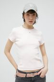 Футболка Tommy Jeans жіночий колір рожевий (2982945)