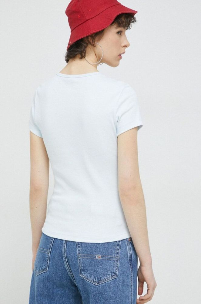 Футболка Tommy Jeans жіночий колір блакитний (2982951) фото 3