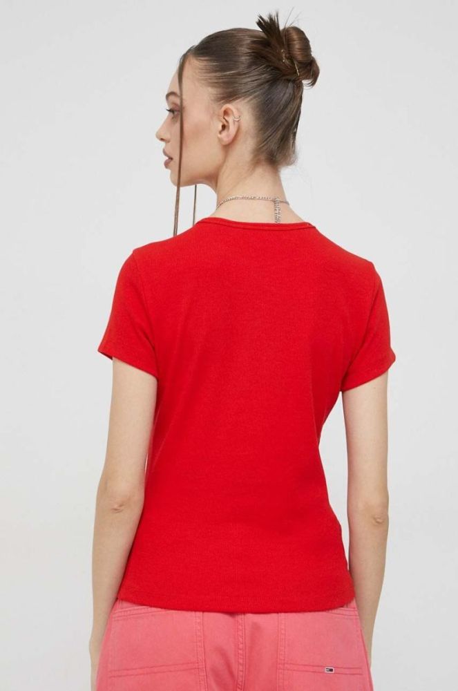 Футболка Tommy Jeans жіночий колір червоний (2982939) фото 3