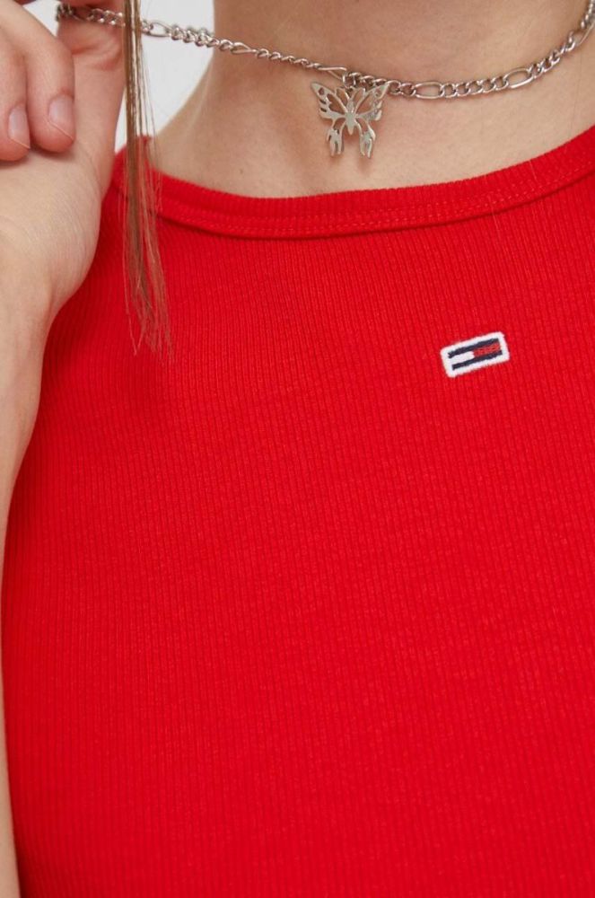Футболка Tommy Jeans жіночий колір червоний (2982939) фото 5