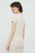 Футболка Tommy Jeans жіночий колір бежевий (2982960)