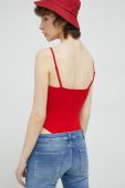 Боді Tommy Jeans жіночі колір червоний