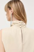 Блузка Notes du Nord колір бежевий