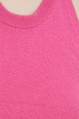 Кашеміровий топ Samsoe Samsoe колір рожевий