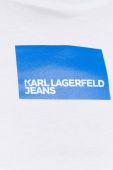 Бавовняний топ Karl Lagerfeld Jeans колір білий (2924705)