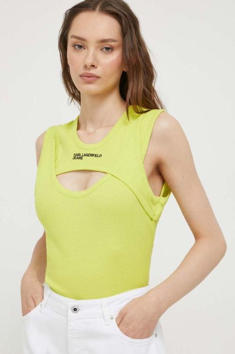 Топ Karl Lagerfeld Jeans жіночий колір білий (3387956)