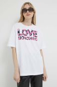 Бавовняна футболка Love Moschino колір білий (3153625)