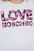Бавовняна футболка Love Moschino колір білий (3153625)