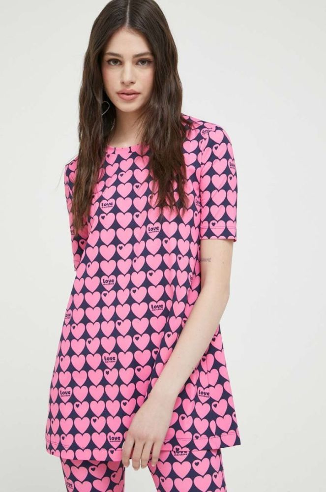 Футболка Love Moschino жіночий колір рожевий фото 2