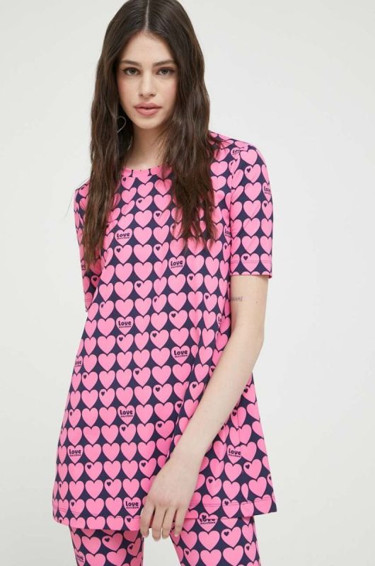 Футболка Love Moschino жіночий колір рожевий фото 2