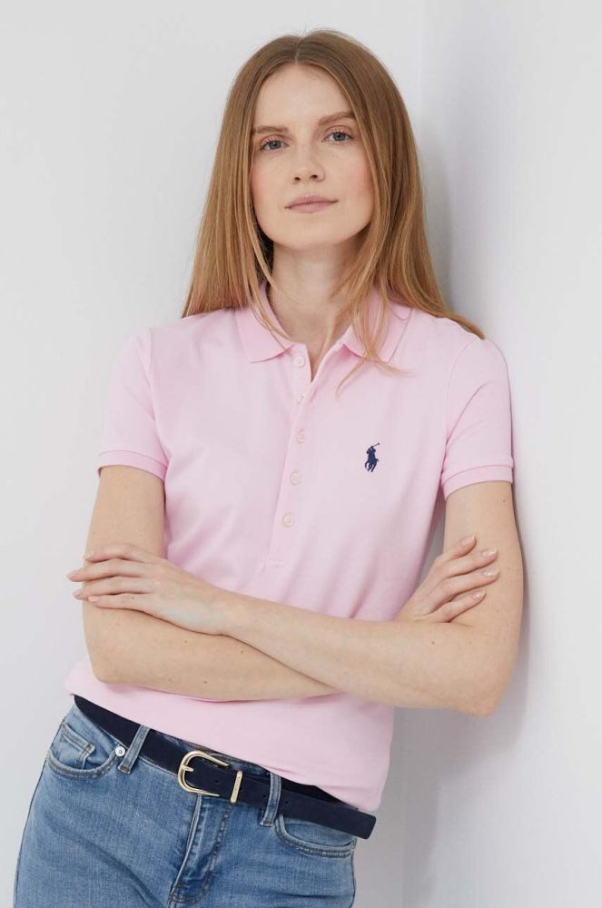 Поло Polo Ralph Lauren жіночий колір рожевий