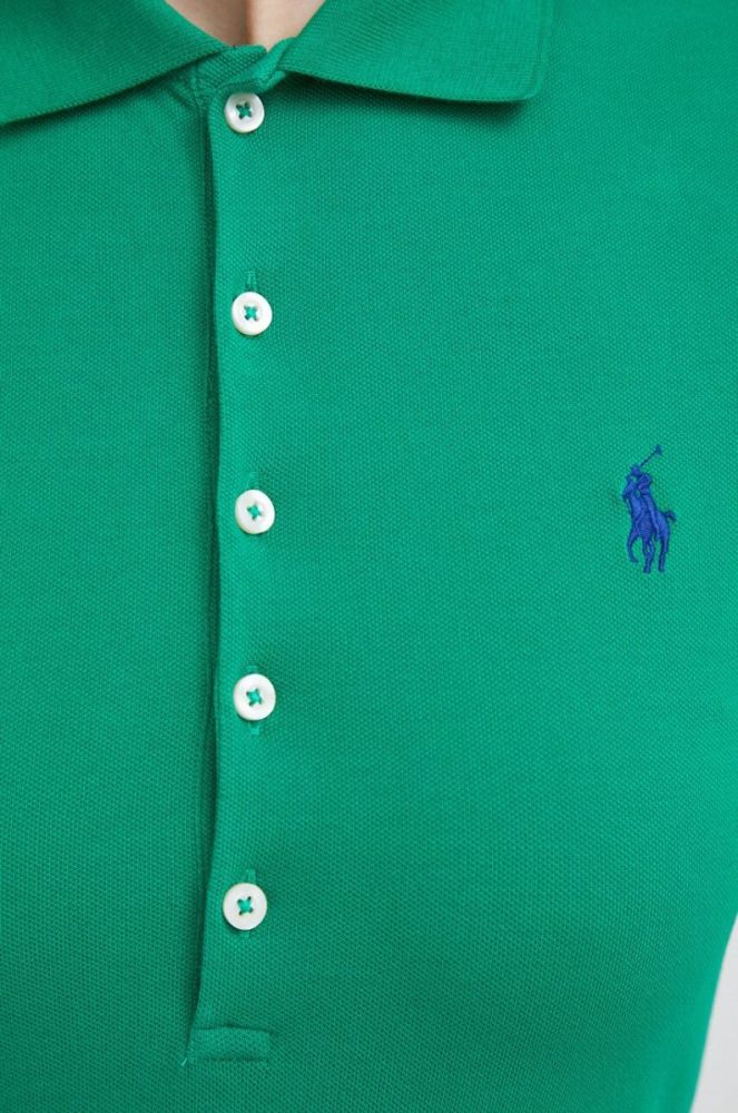 Поло Polo Ralph Lauren жіночий колір зелений фото 6