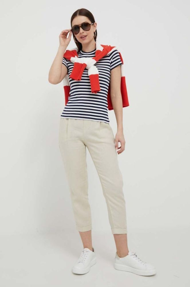 Бавовняна футболка Polo Ralph Lauren колір білий (3234796) фото 2