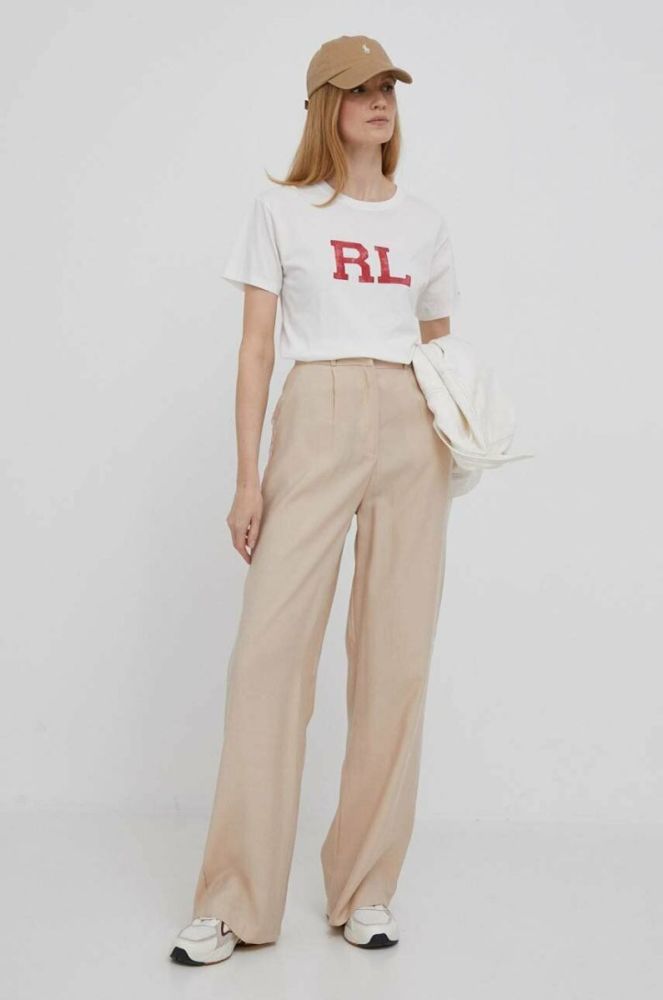 Бавовняна футболка Polo Ralph Lauren колір білий (3191989) фото 2
