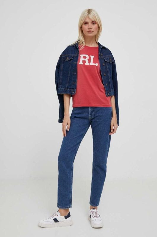 Бавовняна футболка Polo Ralph Lauren колір червоний (3191994) фото 2