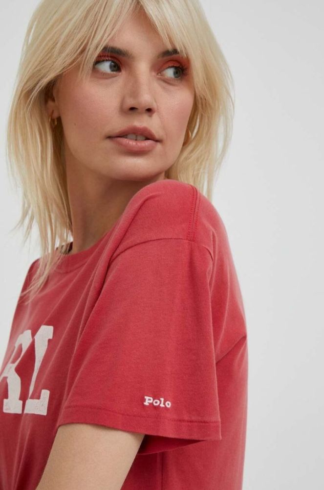 Бавовняна футболка Polo Ralph Lauren колір червоний (3191994) фото 4