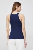 Бавовняний топ Polo Ralph Lauren колір синій (2985838)