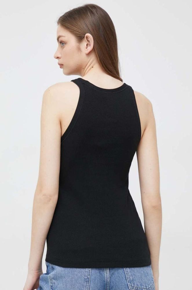 Бавовняний топ Polo Ralph Lauren колір чорний (2985833) фото 3