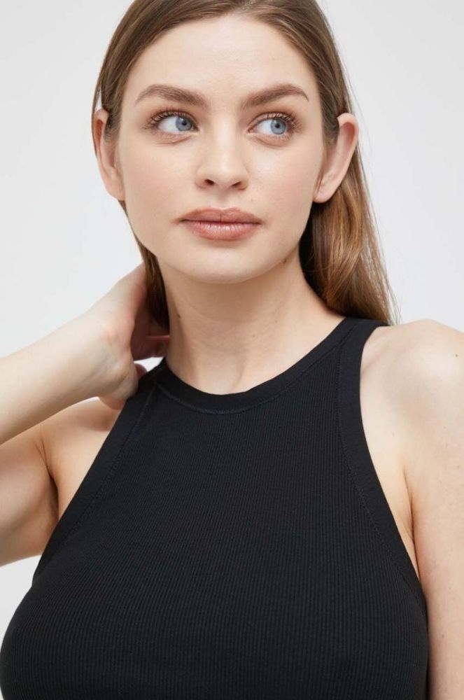 Бавовняний топ Polo Ralph Lauren колір чорний (2985833) фото 4