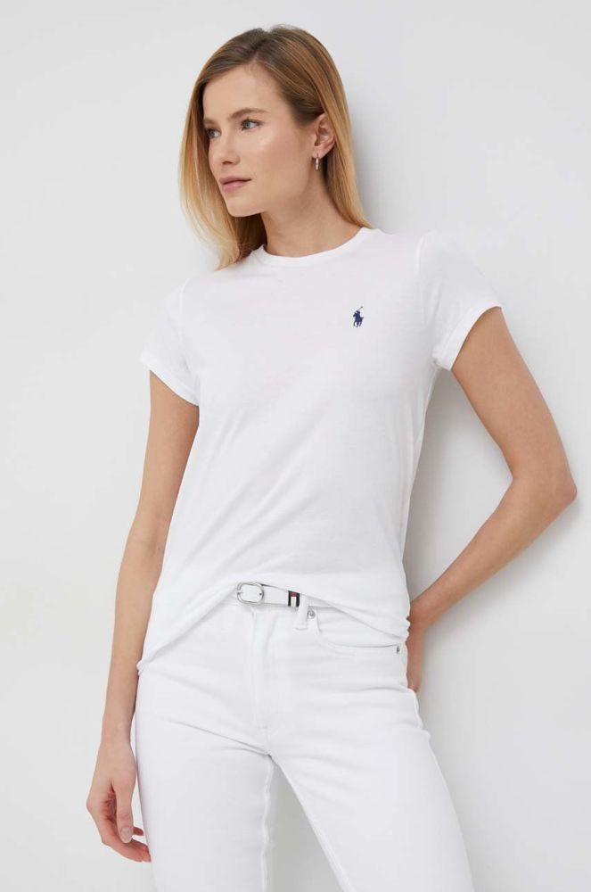 Бавовняна футболка Polo Ralph Lauren колір білий (2948882)