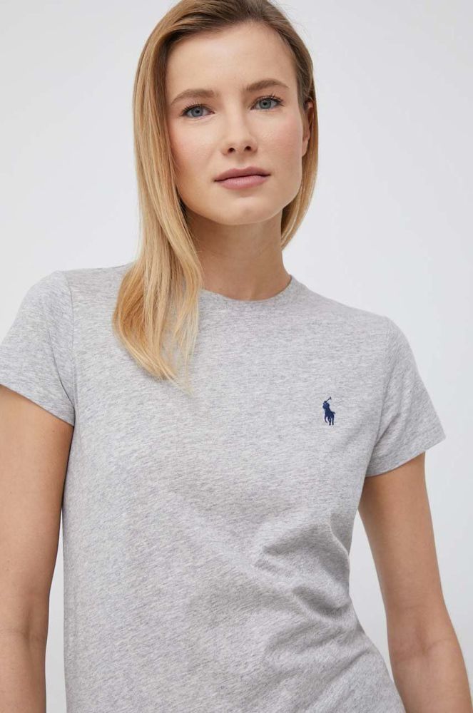 Бавовняна футболка Polo Ralph Lauren колір сірий (2948896)