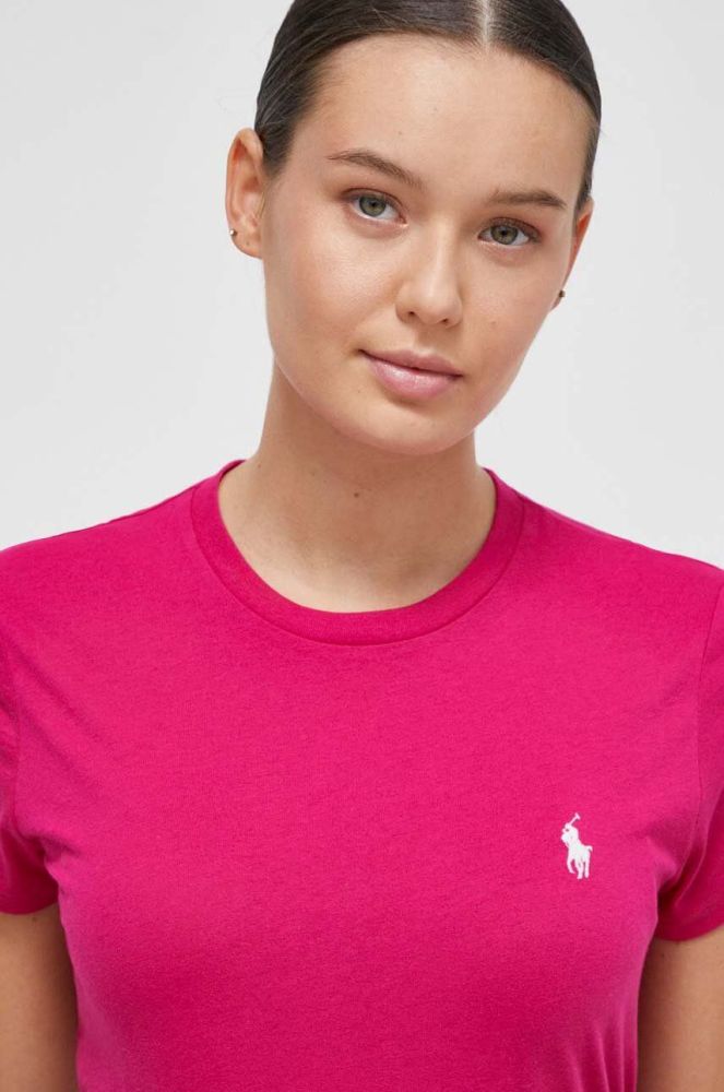 Бавовняна футболка Polo Ralph Lauren колір рожевий (3628846)