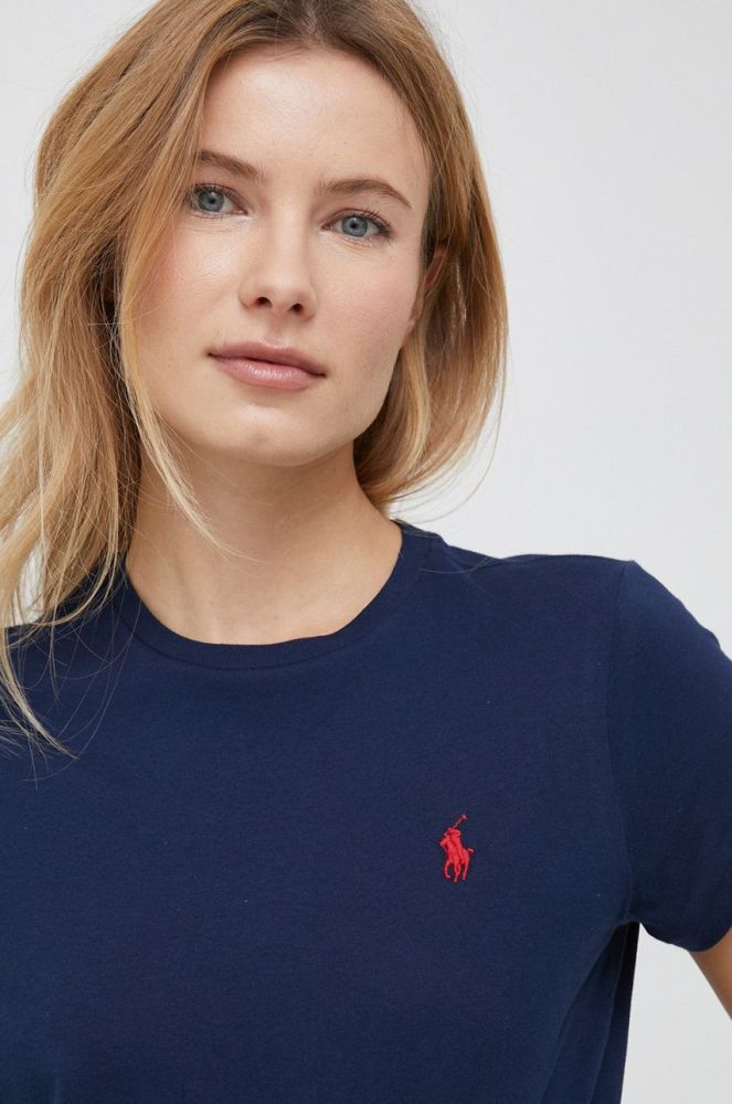 Бавовняна футболка Polo Ralph Lauren колір синій (2948887)