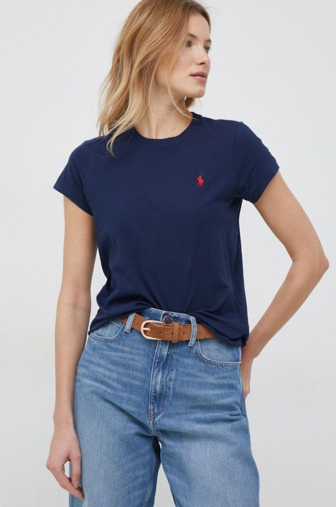 Бавовняна футболка Polo Ralph Lauren колір синій (2948887) фото 2