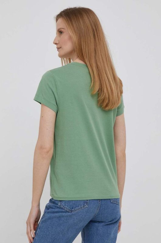 Бавовняна футболка Polo Ralph Lauren колір зелений (3309329) фото 2