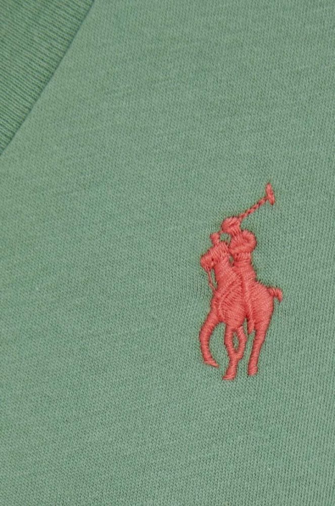 Бавовняна футболка Polo Ralph Lauren колір зелений (3309329) фото 5