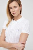 Бавовняне поло Polo Ralph Lauren колір білий