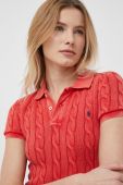 Бавовняне поло Polo Ralph Lauren колір червоний
