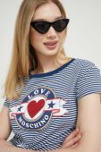 Футболка Love Moschino жіночий колір синій (3212360)