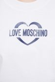 Бавовняна футболка Love Moschino колір білий (3192014)