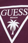 Бавовняна футболка Guess Колір фіолетовий колір фіолетовий