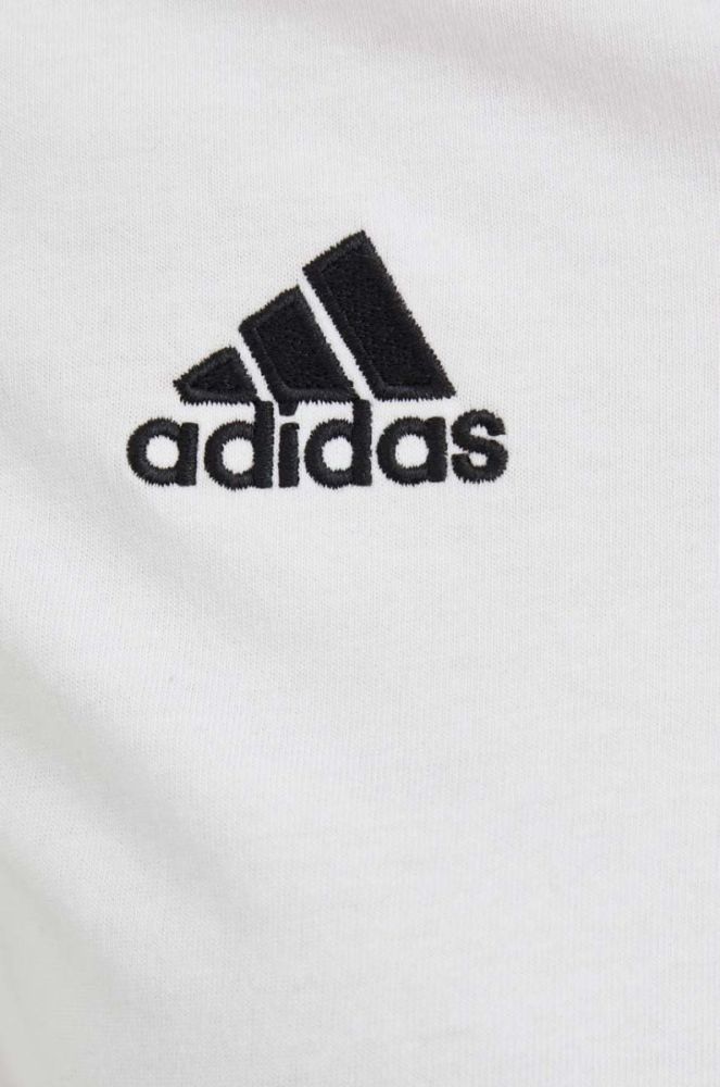 Бавовняна футболка adidas Performance колір білий фото 5