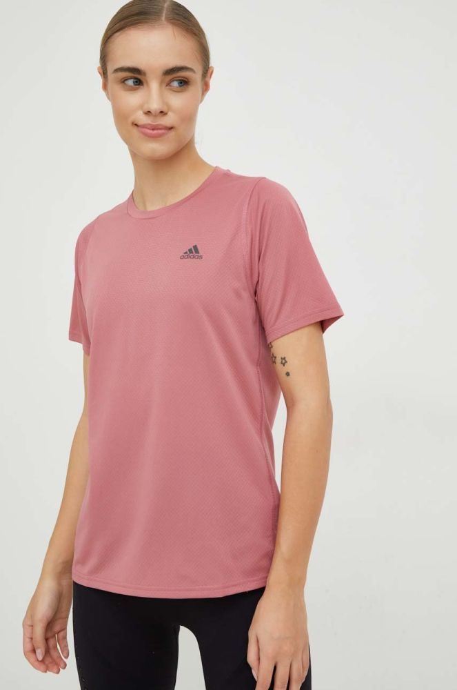 Бігова футболка adidas Performance Run Icons колір рожевий