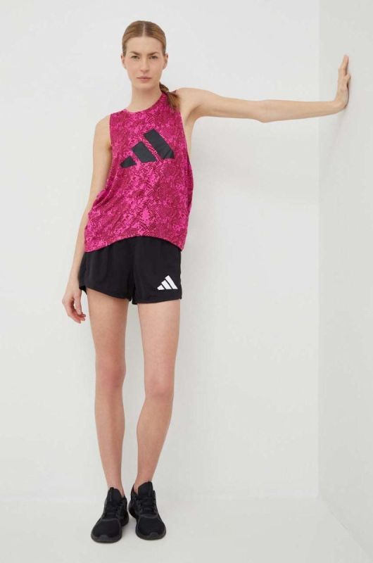 Топ для тренувань adidas Performance Train Icons колір рожевий фото 2