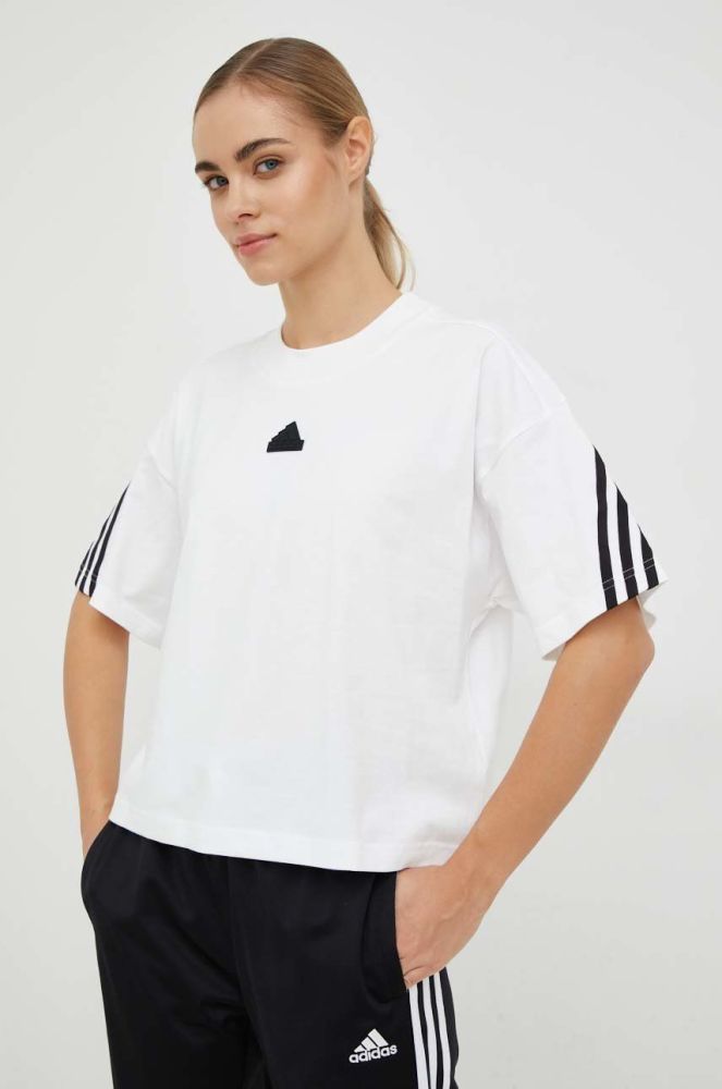 Бавовняна футболка adidas колір білий (2897179)