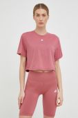 Футболка для йоги adidas Performance Studio колір рожевий (2934633)