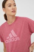 Футболка adidas жіночий колір рожевий