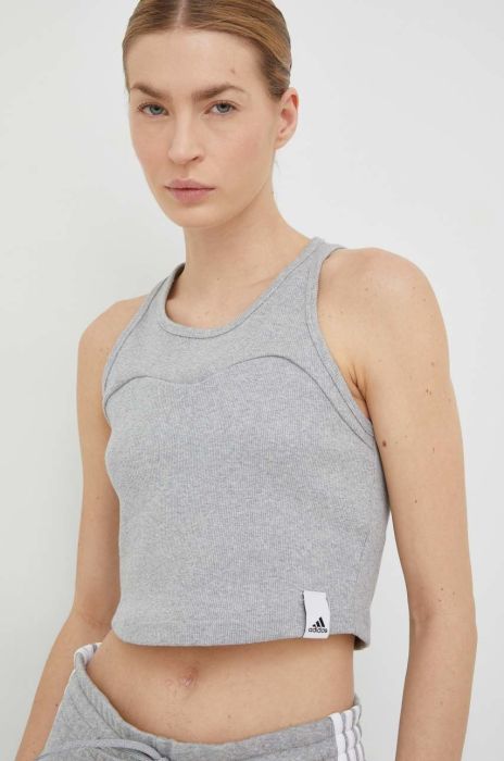 Топ adidas жіночий колір сірий (2933983)