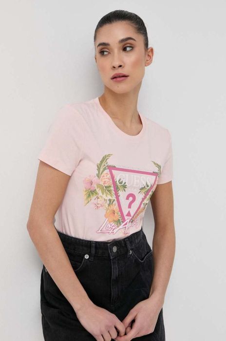 Футболка Guess жіночий колір рожевий (3020505)