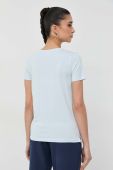 Бавовняна футболка Guess колір блакитний (3020540)