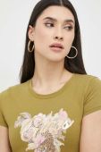 Футболка Guess жіночий колір зелений (3023646)