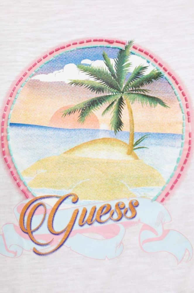 Бавовняна футболка Guess колір білий (3242294) фото 5