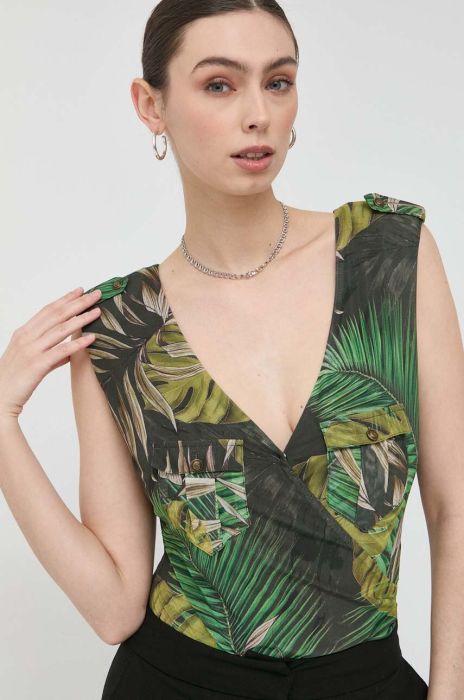 Боді Guess жіночі колір зелений (3032182)