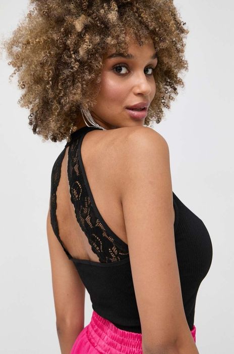 Топ Guess жіночий колір чорний оголена спина