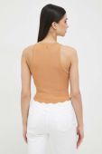 Топ Guess жіночий колір коричневий (3075510)