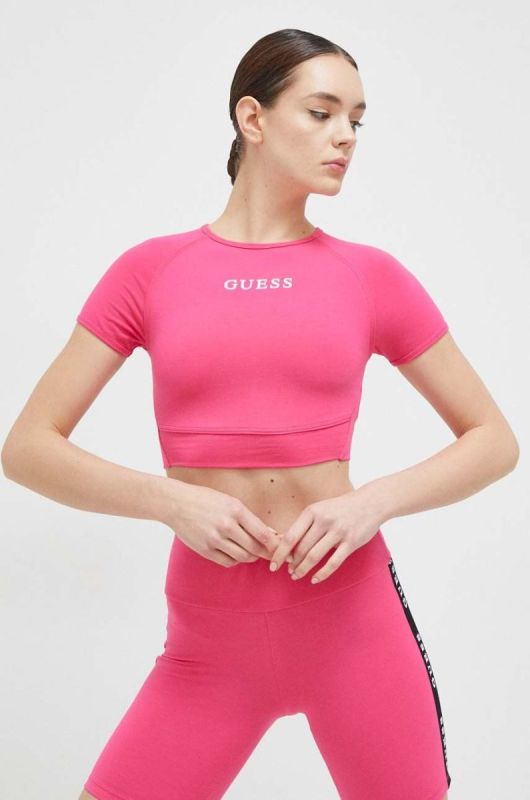 Футболка Guess жіночий колір рожевий (2966937)